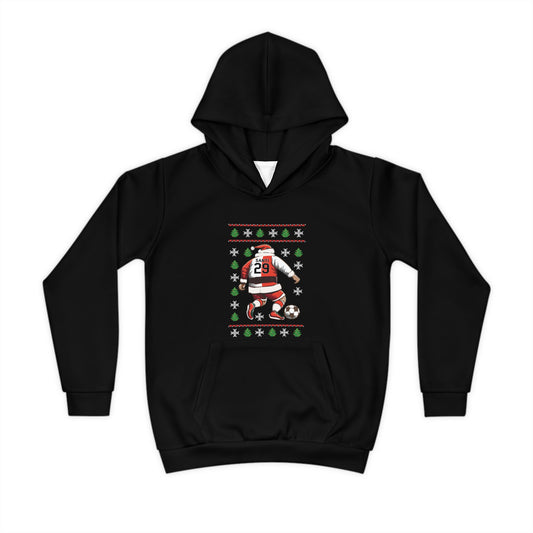 Zwarte Feyenoord hoodie met kerstman en santiago gimenez