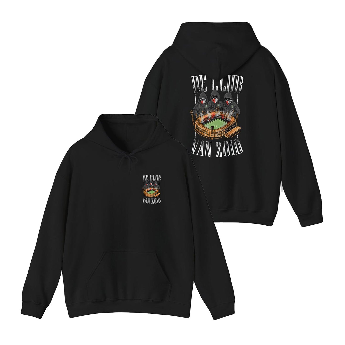 Hoodie relax zwart - De club van Zuid - Kuip