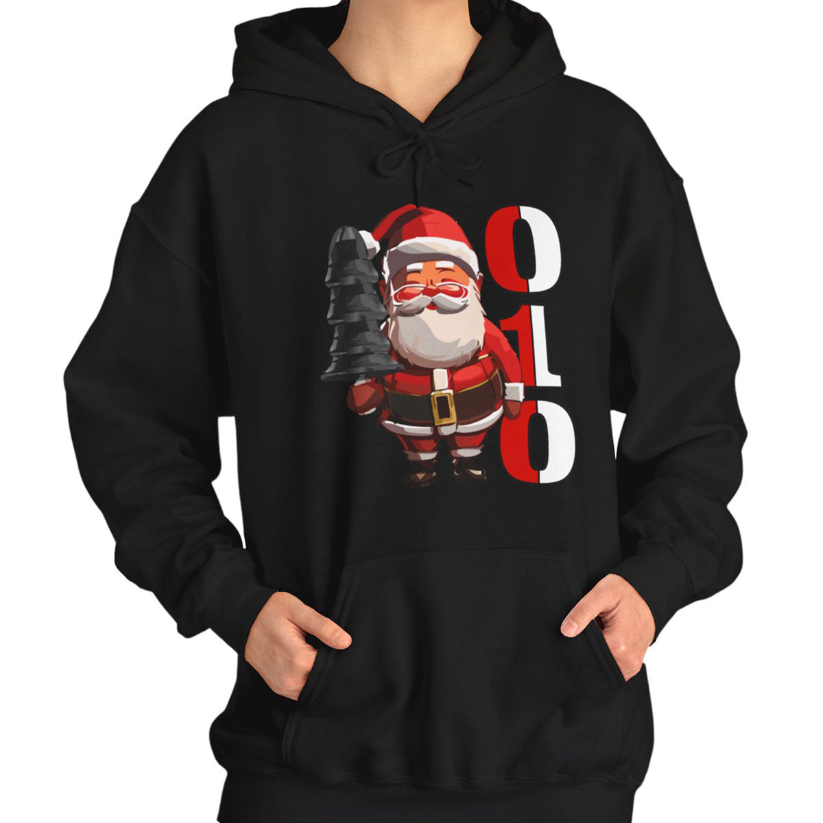 Hoodie relax - kabouter 010 - kerstman