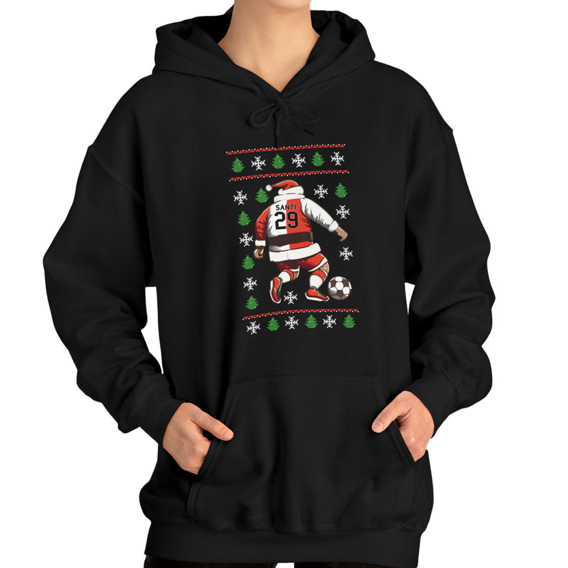 Hoodie relax - Santi 29 Kersttrui - logo voor groot