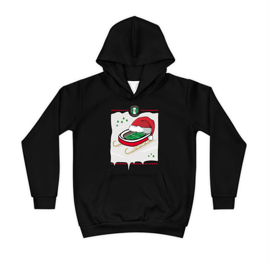 Hoodie zwart - kids - Kerst Kuip Slee