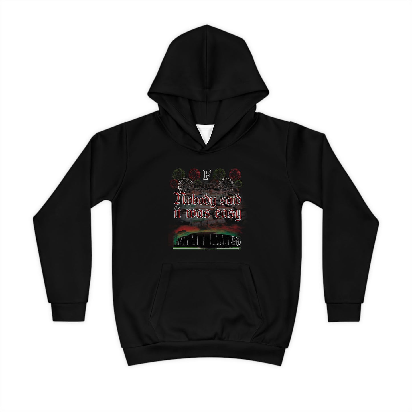 Hoodie regular zwart - kids - Nobody said it was easy