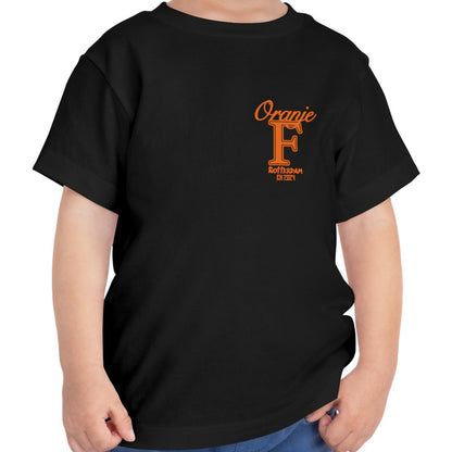 T-shirt regular zwart - kids - 010 ORANJE - Rotterdam EK 2024