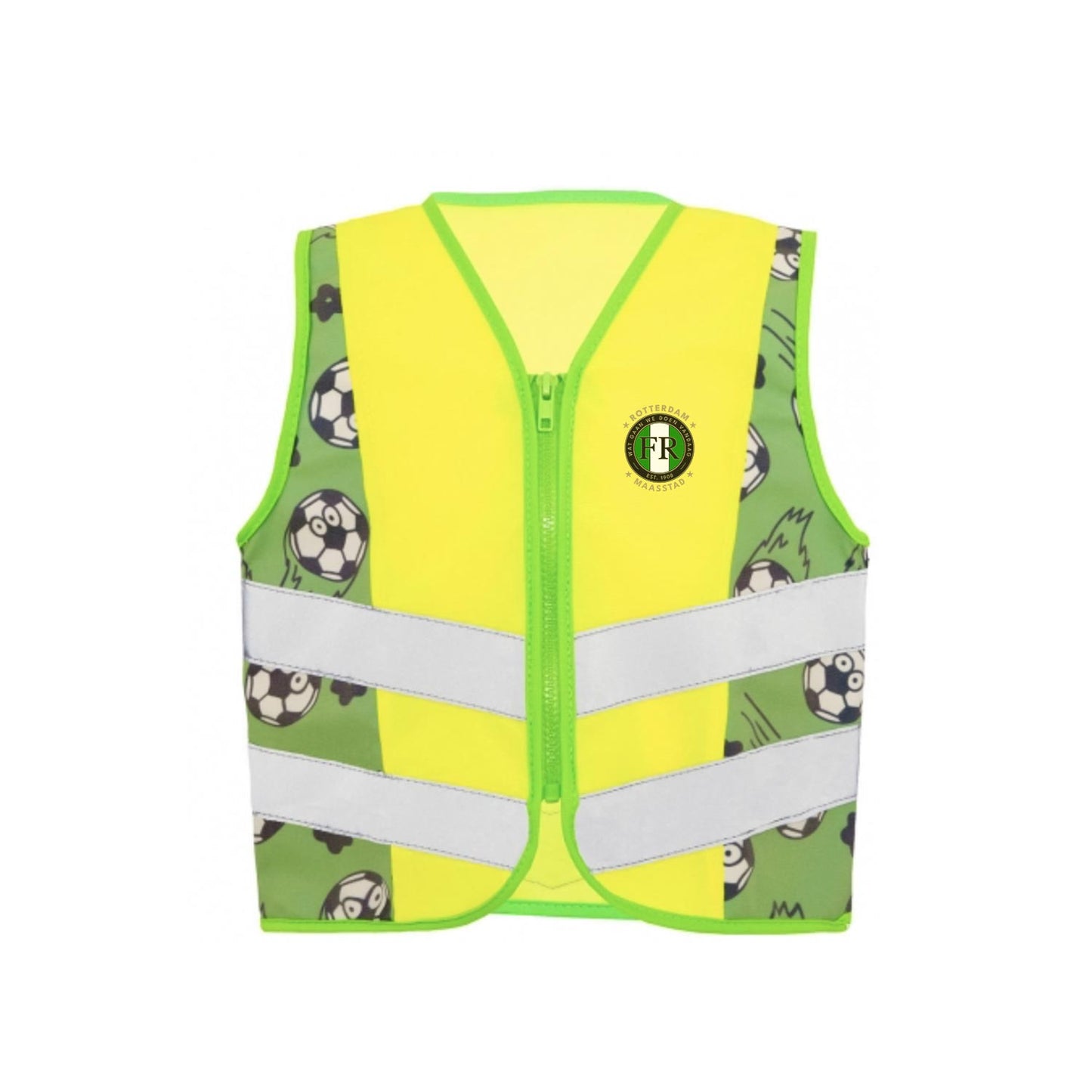 Reflecterend vest kids - voetballen - FR - Wat gaan we doen vandaag