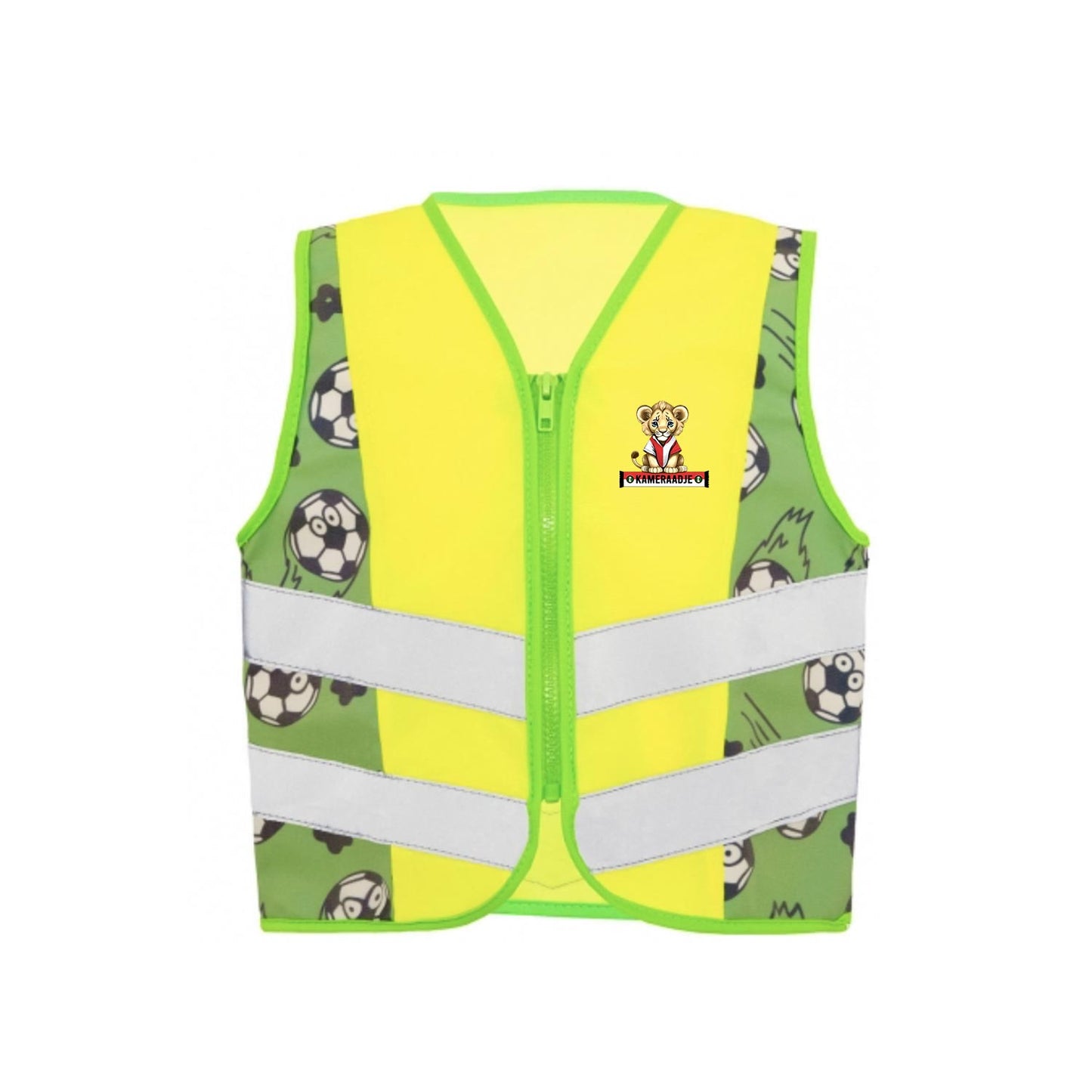 Reflecterend vest kids - voetballen - Kameraadje leeuw