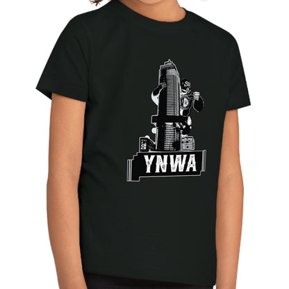 T-shirt regular zwart - kids - YNWA