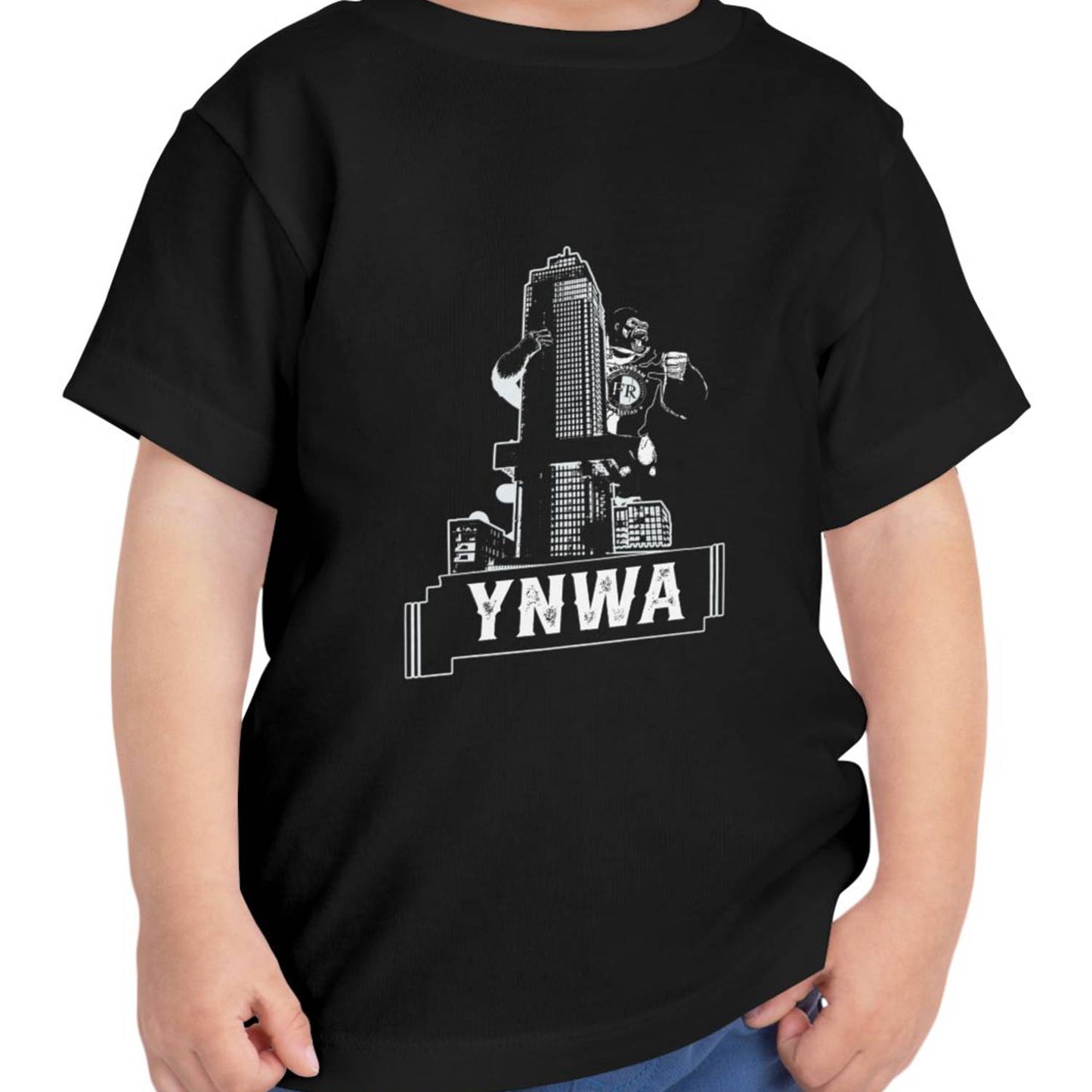 T-shirt regular zwart - kids - YNWA