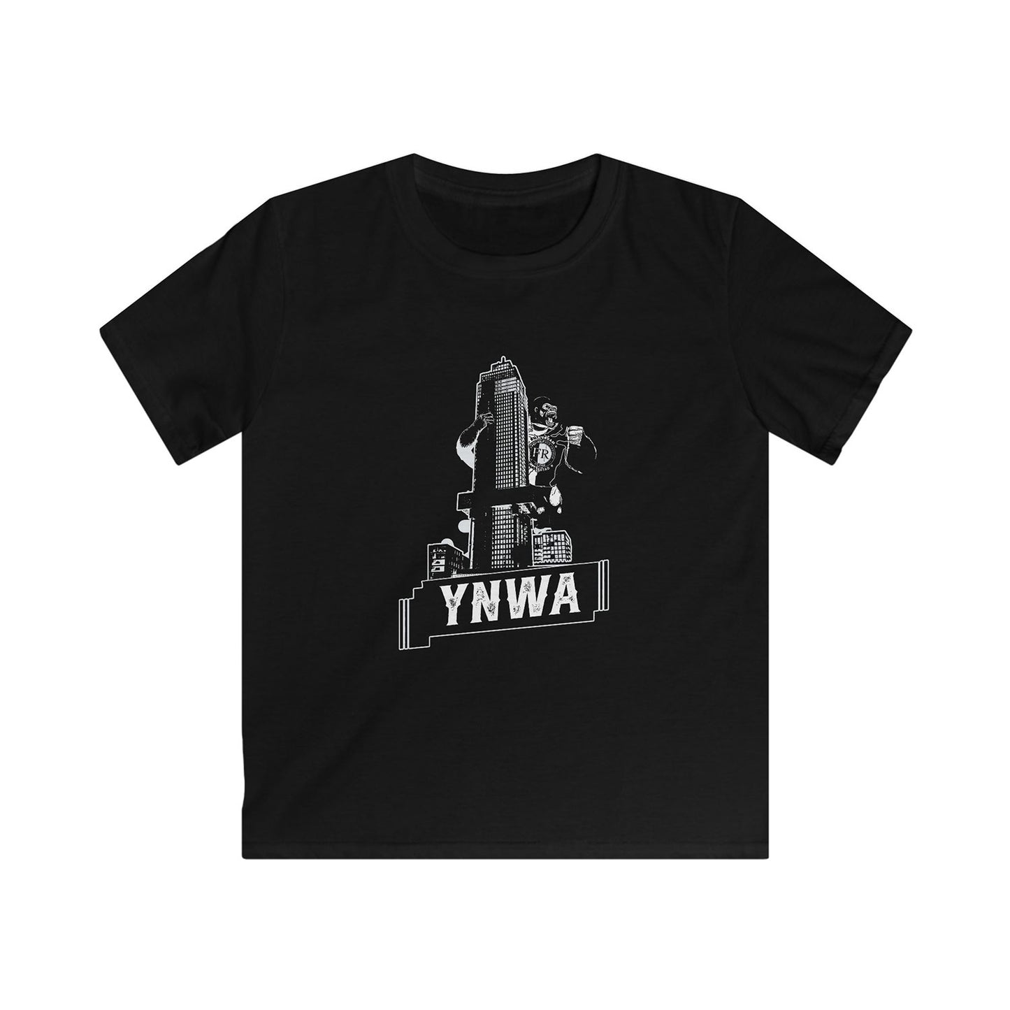 T-shirt regular zwart - kids - YNWA