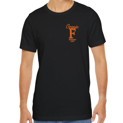 T-shirt regular zwart - 010 ORANJE - Rotterdam EK 2024