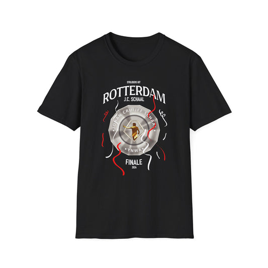 T-shirt regular zwart - Johan Cruijf Schaal - Finale 2024 - Rotterdam