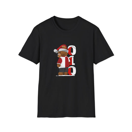 T-shirt regular zwart - Kerst 010 Beer