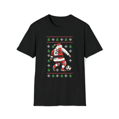 Zwart Feyenoord t-shirt met kerstman en santiago gimenez