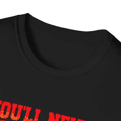 T-shirt regular zwart - You'll never walk alone - Fakkel rood