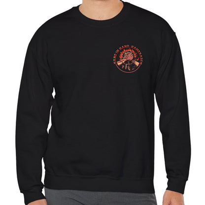 Sweater loose regular - Hand in hand - Kameraden - logo voor groot