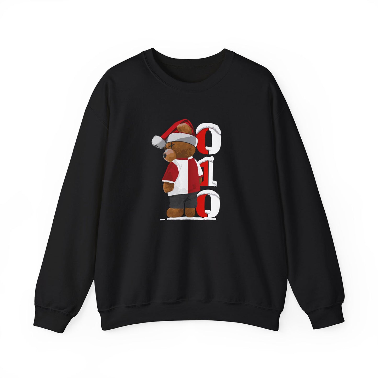 Sweater regular zwart - Kerst 010 Beer